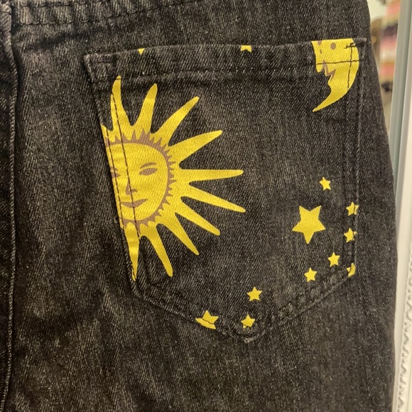 AMAZING retro denim Sun Moon Detail high waist 90s - Picture 8 of 9